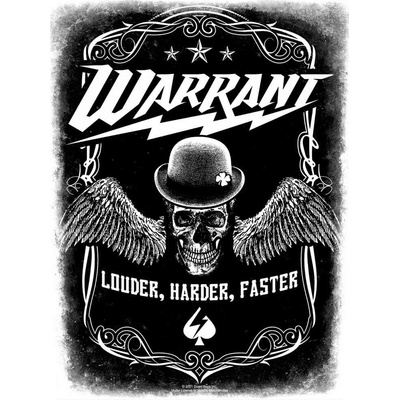 Nažehlovačka Warrant - Louder Harder Faster