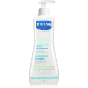 Mustela Bébé Stelatopia почистващ и миещ гел за деца и бебета за суха към атопична кожа 500ml
