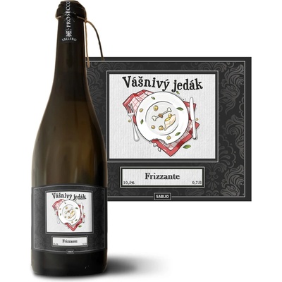 Sablio Vášnivý jedák Prosecco biele suché šumivé víno 10,5 % 0,75 l (holá fľaša)
