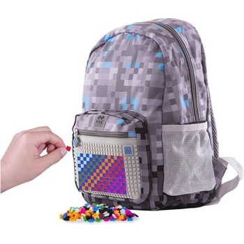 Pixie Crew Minecraft sivý/modrý