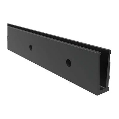 ECONOMY podlahový profil 0005 pro předsazenou montáž, 2500 mm,černý elox hliník