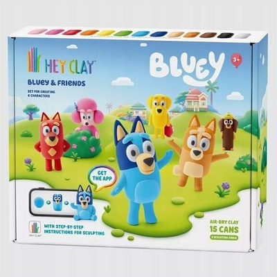 Hey Clay Plastická hmota Sada Bluey a Priatelia Príslušenstvo HCL15031