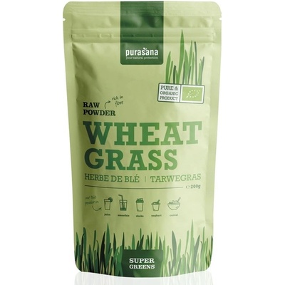 Purasana Wheat Grass Raw Powder BIO 200 g