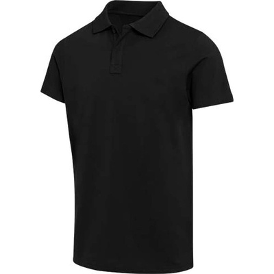 Graphite unisex polokošeľa s krátkym rukávom z organického OCS materiálu s gramážou 180 g/m² - čierna, XS