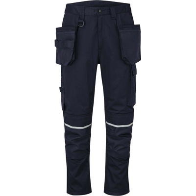 PortWest WX2 CD845 ECO CRAFT Holster Strečové keprové kalhoty do pasu navy