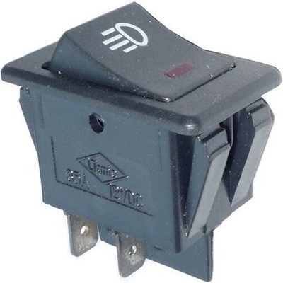Vypínač kolébkový ON-OFF 2pol.12V/35A, prosvětlení 12V | Zboží Auto