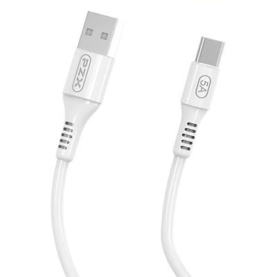PZX Кабел PZX V152, от USB A(м) към USB C(м), 1m, бял (V152)