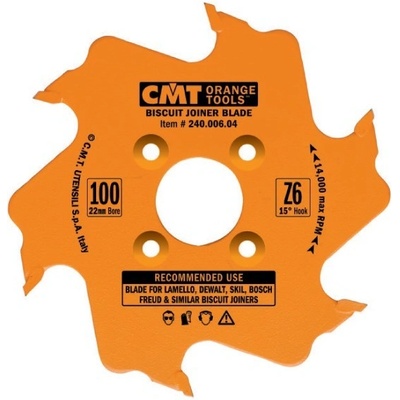Fréza na lamelové spoje SK 100x3,96x22 6z C240.006.04