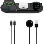 Ttec Wireless зарядно - стойка ttec AirCharger Trio M MagSafe. 3in 1 iPhone + Apple Watch + AirPods Wireless Fast charger