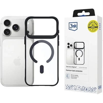3mk Protection 3mk Satin Armor MagCase за iPhone 17 Pro - прозрачно черен (5903108664998)