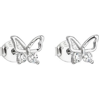 Pavona pecka se zirkonem bílý motýl 11036.1