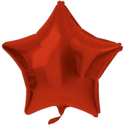 FOLAT Balón fóliový hviezda 48 cm matná červená FOL66942