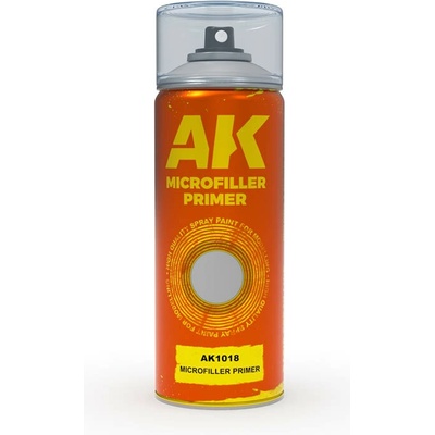 Základná farba v spreji AK Interactive Microfiller Primer Gray 150ml