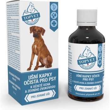 Topvet Ušní kapky prevent pro psy 50 ml