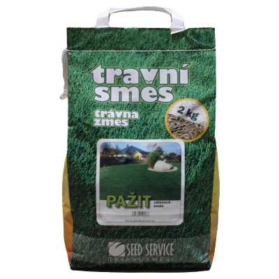 SEED SERVICE Travní osivo Pažit zahrada zátěž Pažit zahrada zátěž 2 kg