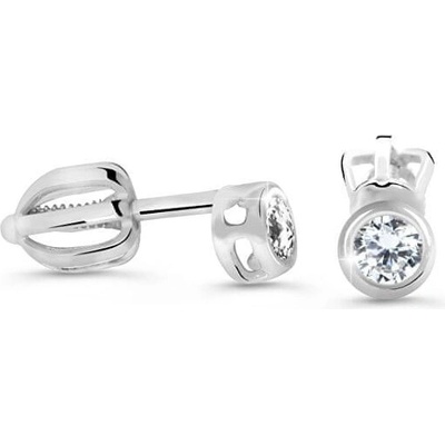 Cutie Diamonds kôstkové náušnice z bieleho zlata s briliantmi DZ62231-30-00-X-2