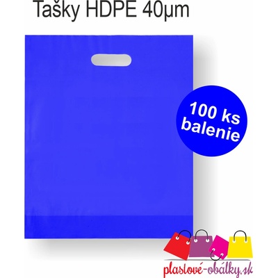 Tašky HDPE, Modrá, 100 ks, 300 x 350 mm