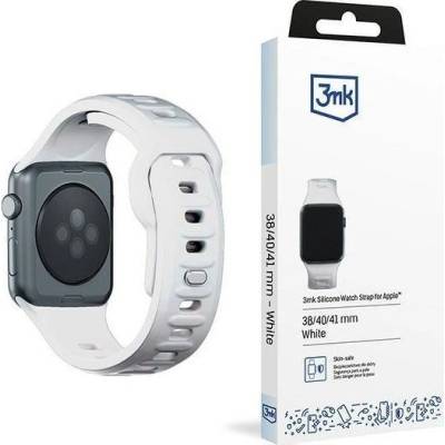 3MK силиконова каишка за Apple Watch 38/40/41 мм, бяла (5903108565707) (5903108565707)