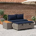 vidaXL Комплект дивани за открито 4 -Seater 4 бр. 55 x 30 x 39 см (42025893)