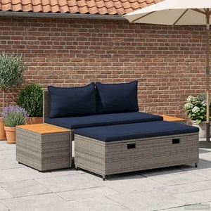 vidaXL Комплект дивани за открито 4 -Seater 4 бр. 55 x 30 x 39 см (42025893)
