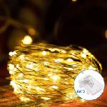 Aigostar -LED Външен гирлянд 100xLED/8 функции 3xAA 10, 3m IP44 топло бяло (AI1310)