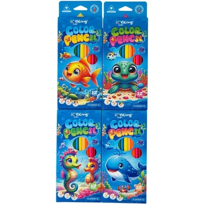 Цветни моливи 12цв. дълги yl241043-12