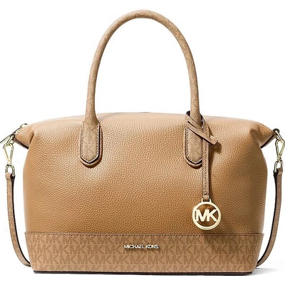 Michael Kors Hyde medium kožená kabelka hnědá camel – Hledejceny.cz