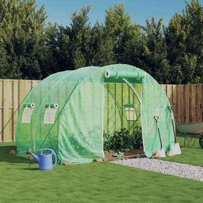 vidaXL s ocelovým rámem Zelený 6 m² 3x2x2 m