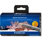 STAEDTLER Флумастри Staedtler Pigment Big Brush, 5 цв, 373 C5-2 (35080-А-373 C5-2)