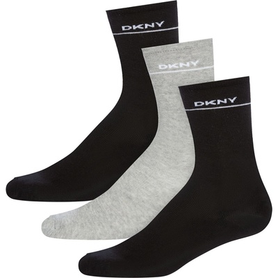 DKNY Дамски чорапи DKNY 3 pack Womens Socks Paige - Black/Grey