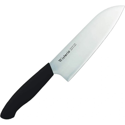 TOJIRO Кухненски нож Tojiro Fuji Cutlery Santoku Wisteria, 17 см, неръждаема стомана, черен (FC-680)