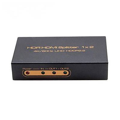 HDMI сплитер ESTILLO HDSP0010M1, 1/2, 4K/60Hz (EST-HDMI-SPLITTER-1-2-4K)