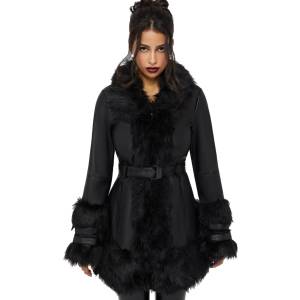 KILLSTAR Дамско палто KILLSTAR - Night Owl - Black - KSRA013417
