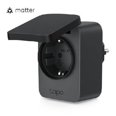 TP-Link Tapo P410M интелигентен Wi-Fi външен контакт с Matter, енергиен мониторинг, IP54, 16A/3680W (Tapo P410M)
