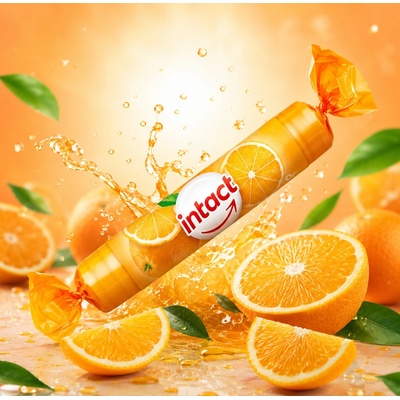Intact hroznový cukr s vitamínem C pomeranč 40 g