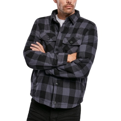 Brandit Lumberjacket black/grey