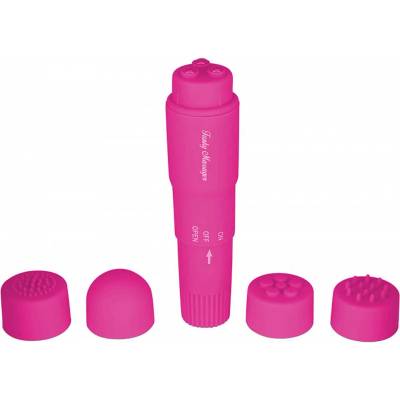 ToyJoy Funky Massager Violet na klitoris s různými nástavci