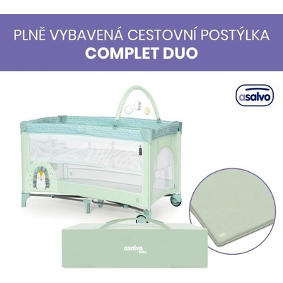 Asalvo COMPLET DUO cestovní postýlka hedgehog