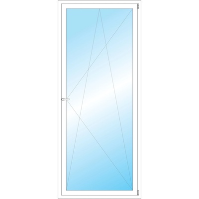 OKNA HNED Plastové okno 96x229 cm (960x2290 mm) bílé otevíravé a sklopné pravé