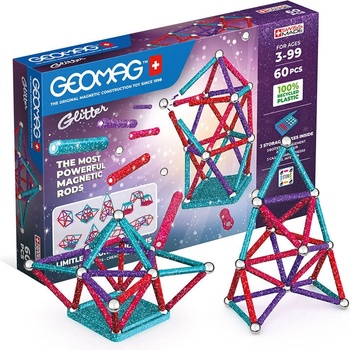 Image 1 of Geomag Магнитен конструктор, Geomag, Glitter, 60 части