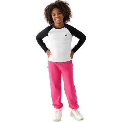 4F JUNIOR-TROUSERS-JWAW24TTROF754-55S-HOT PINK