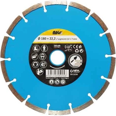Magg Diamantový kotouč segmentový 180 x 22,2 mm DKS180
