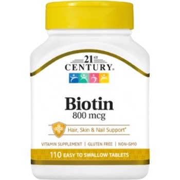 21st Century Biotin 800 mcg [110 Таблетки]