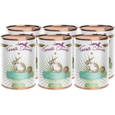 Terra Canis Sensitive Rabbit with pumpkin & blueberry 6 x 400 g