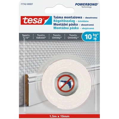 Tesa Montážní oboustranná páska na tapety a omítku 10kg/m 77742-00007-00