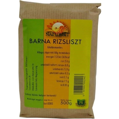 Naturbit Bezlepková ryžová múka hnedá 0,5 kg