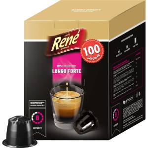 Café René | Lungo Forte - 100 капсули за Nespresso®