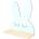 Bestent Рафт за стена Blue Rabbit (Polka HDF krolik niebieski)