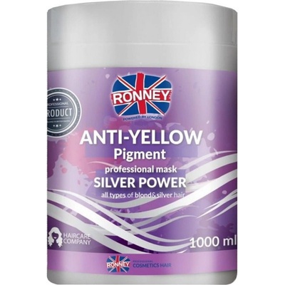 Ronney Silver Power Anti-YELLOW maska na vlasy 300 ml