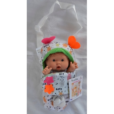 Marina & Pau Nenotin Vendy v zelené přenosné taštičce Nenotin Hip Pouch 21 cm